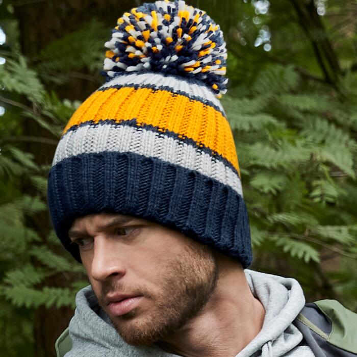 Beechfield Beechfield Hygge Striped Beanie BB392 Beechfield Hygge Striped Beanie Thumbnail