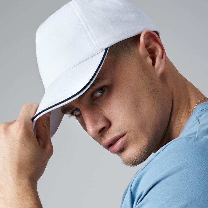 Beechfield Beechfield Authentic Piped 5 Panel Cap BB25C Beechfield Authentic Piped 5 Panel Cap Thumbnail