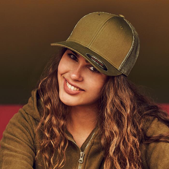 Flexfit by Yupoong Flexfit Retro Trucker Cap F6606 Flexfit Retro Trucker Cap Thumbnail