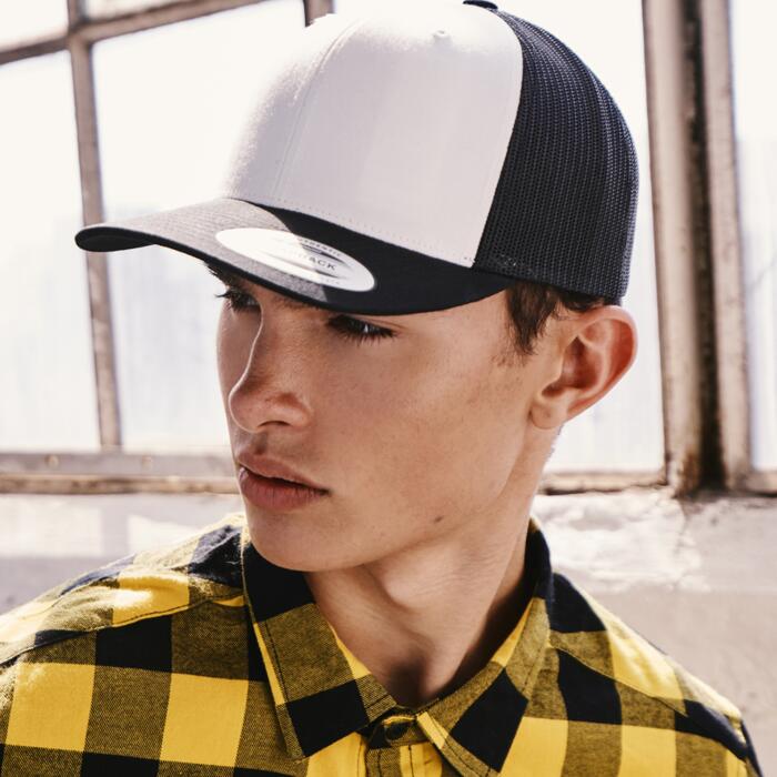 Flexfit by Yupoong Flexfit Retro Coloured Front Trucker Cap F6606CF Flexfit Retro Coloured Front Trucker Cap Thumbnail