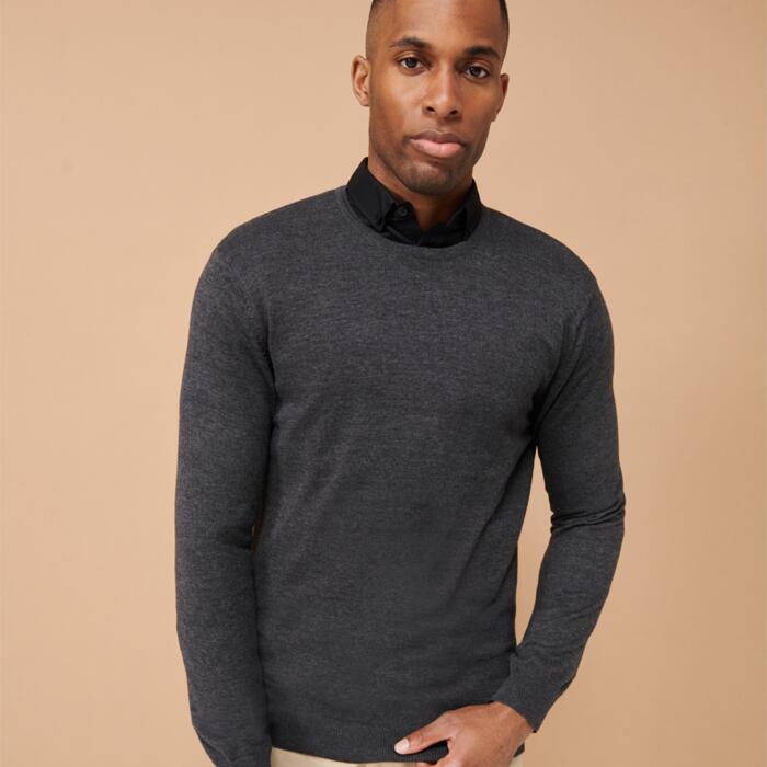 Henbury Crew Neck Sweater Thumbnail
